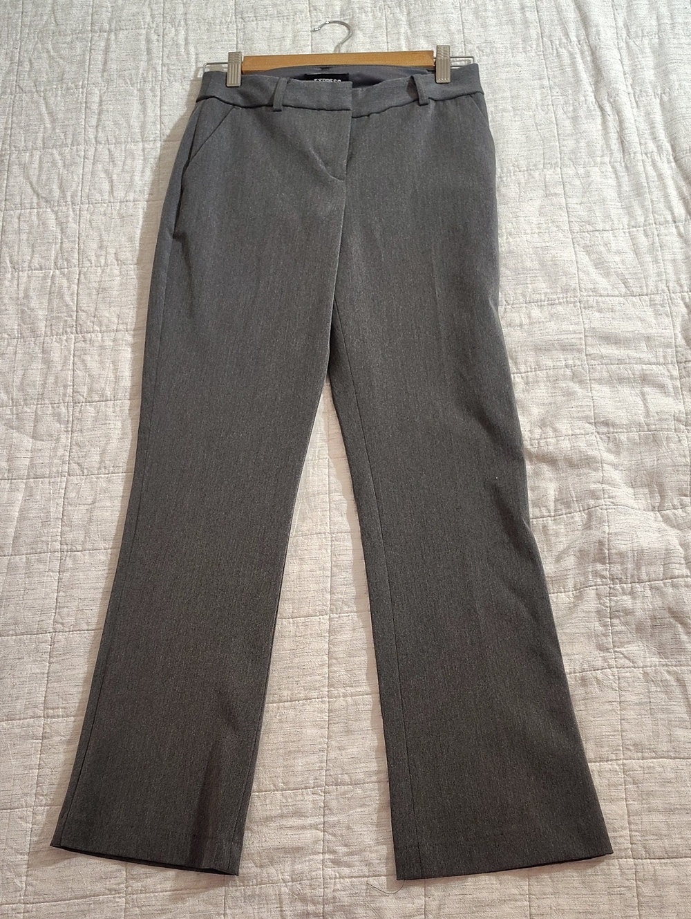 Express Dark Gray Columnist Boot Mid rise Pants